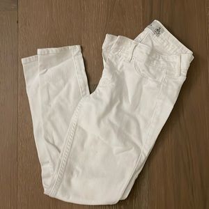 Abercrombie and fitch white jeans